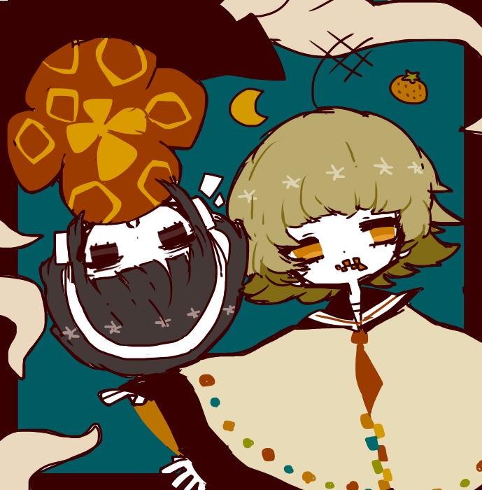 nene nene and nizimine kakoi (utau) drawn by aru_choumiryou