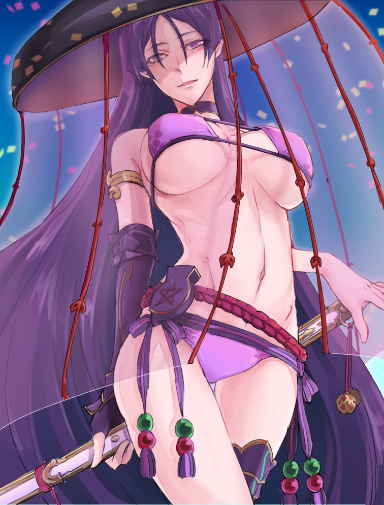 minamoto no raikou (fate and 1 more) drawn by berryricecake