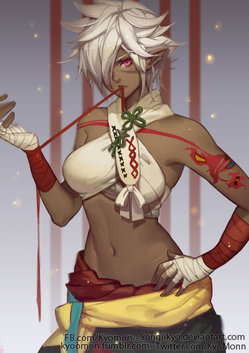 warrior of light and colette belrose (final fantasy and 1 more) drawn by songjikyo