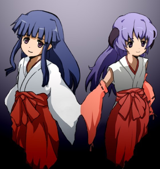 furude rika and hanyuu (higurashi no naku koro ni)