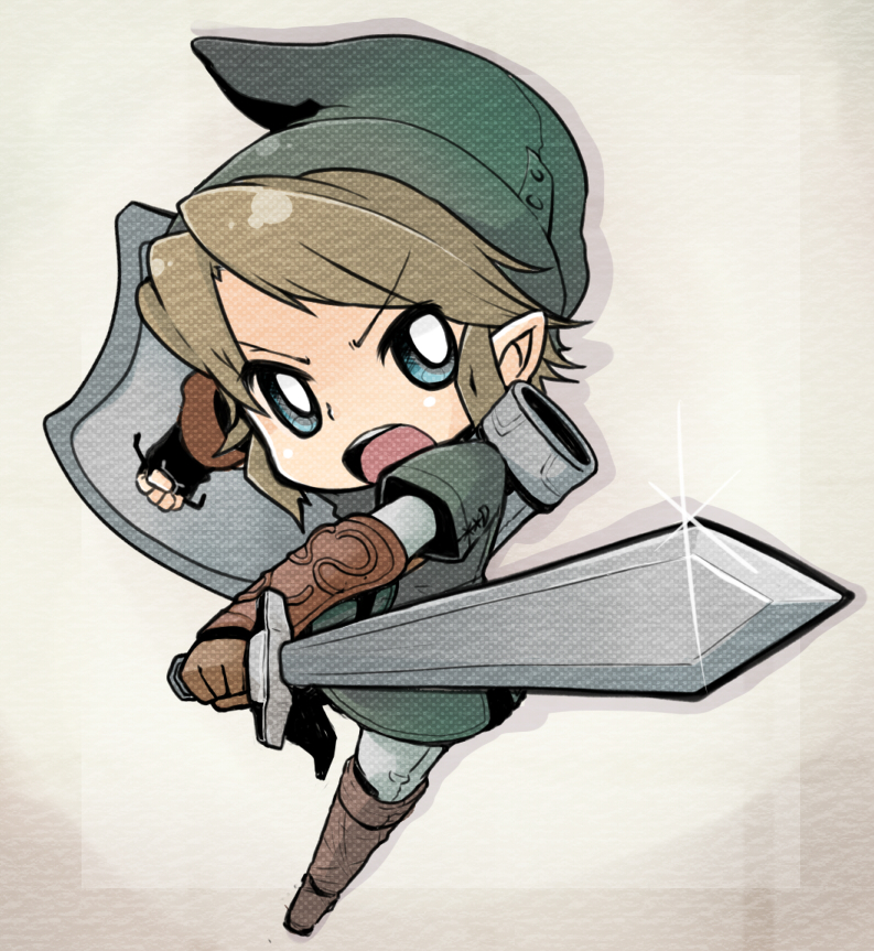 link (the legend of zelda and 1 more) drawn by ajisa_ame
