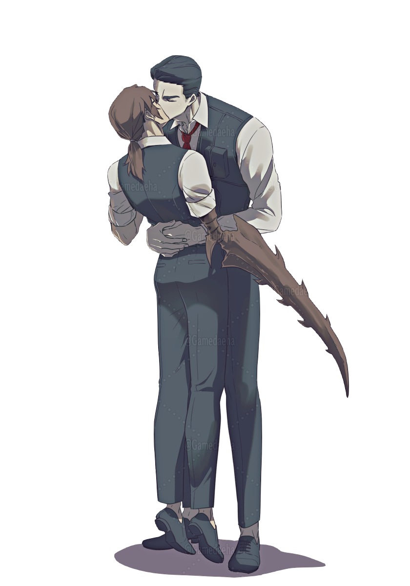 meursault and gregor (project moon and 1 more) drawn by gamedaeha