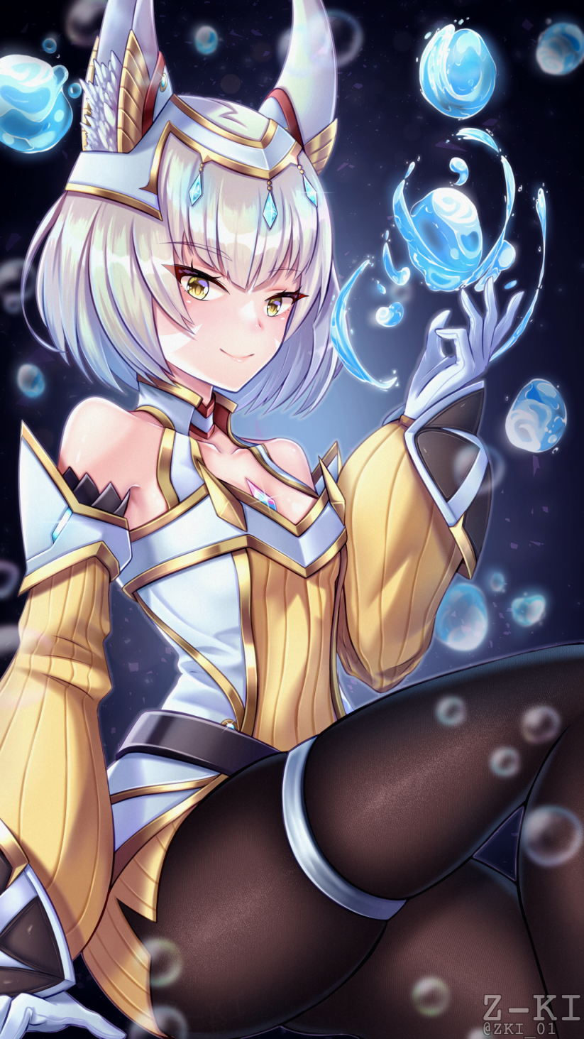 nia (xenoblade chronicles and 1 more) drawn by z-ki