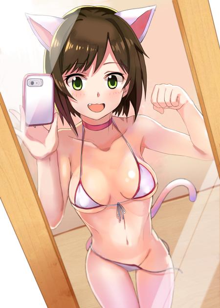 maekawa miku (idolmaster and 1 more) drawn by ashita_(2010)