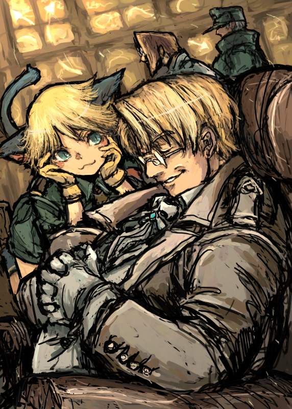 schroedinger, major, captain, and doctor (hellsing) drawn by moto_murabito