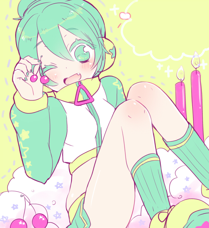 hatsune miku (vocaloid and 1 more) drawn by azurite0012