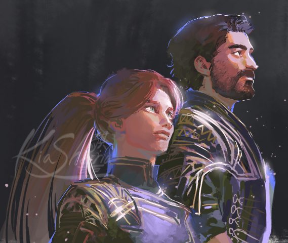 maelle and gustave (clair obscur: expedition 33) drawn by kiasherria