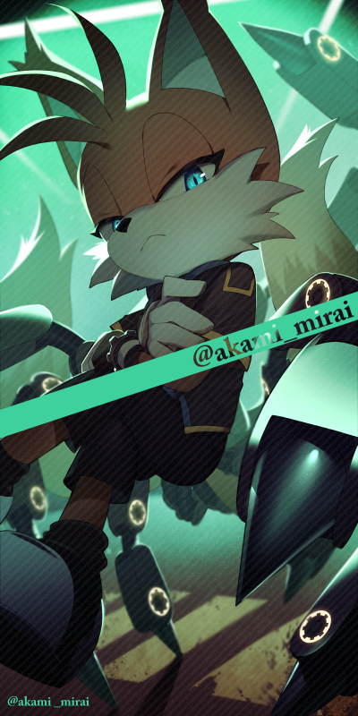 tails and nine (sonic and 1 more) drawn by iiimirai