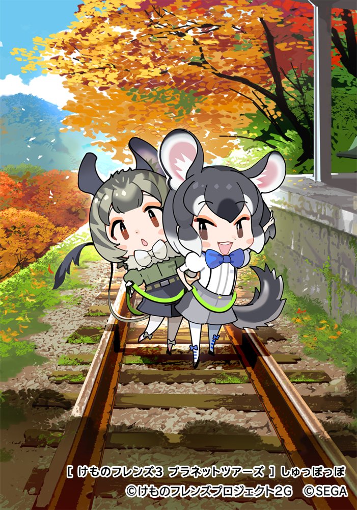 degu and chinchilla (kemono friends and 1 more) drawn by kurokw