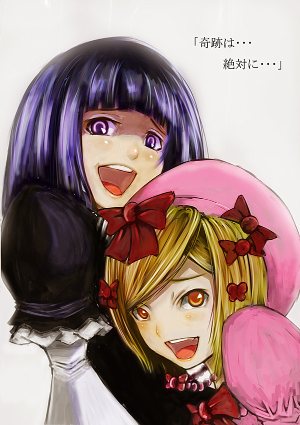frederica bernkastel and lambdadelta (umineko no naku koro ni) drawn by blackball