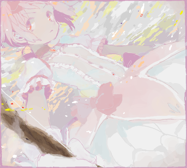 kaname madoka (mahou shoujo madoka magica) drawn by ogi_(sham00)