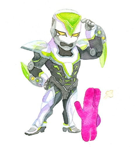 kaburagi t. kotetsu and wild tiger (tiger & bunny) drawn by monosashi