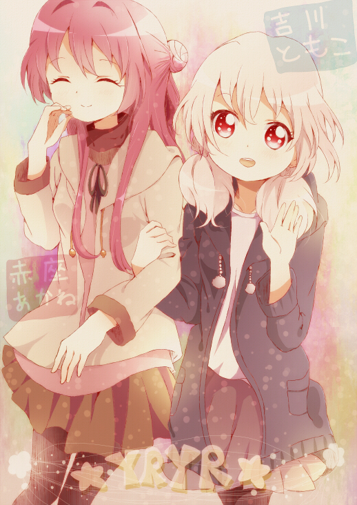 akaza akane and yoshikawa tomoko (yuruyuri) drawn by ranan