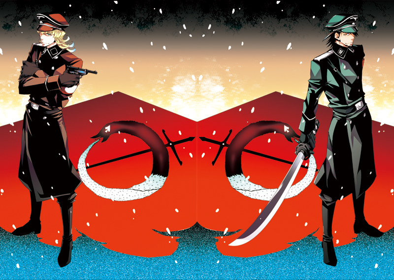 barnaby brooks jr. and kaburagi t. kotetsu (tiger & bunny) drawn by ichitaka