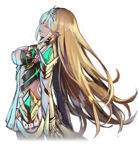 mythra (xenoblade chronicles and 1 more) drawn by saitou_masatsugu