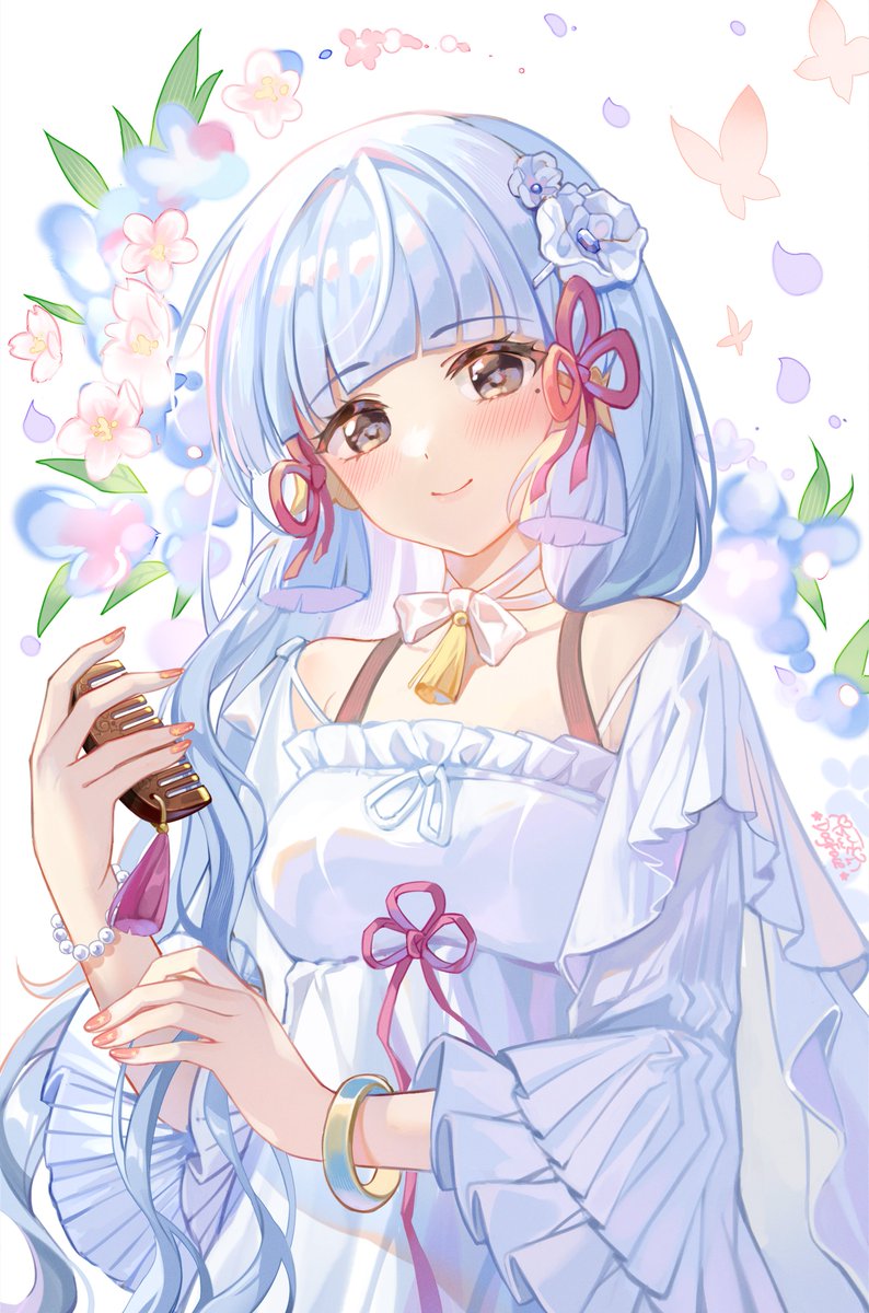 kamisato ayaka (genshin impact) drawn by gou_lianlian_dogface