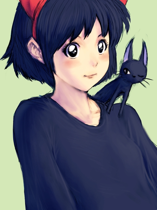 kiki and jiji (majo no takkyuubin) drawn by fumio_(rsqkr)