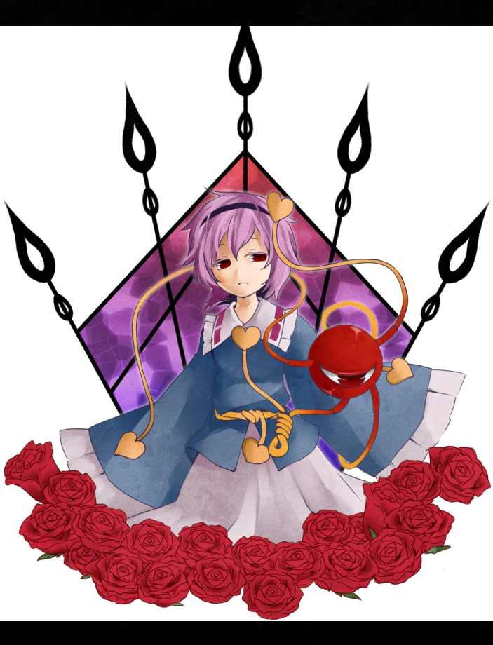 komeiji satori (touhou) drawn by asagiri_(kiriereison_14)