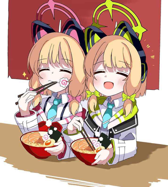 momoi and midori (blue archive) drawn by sukeno25