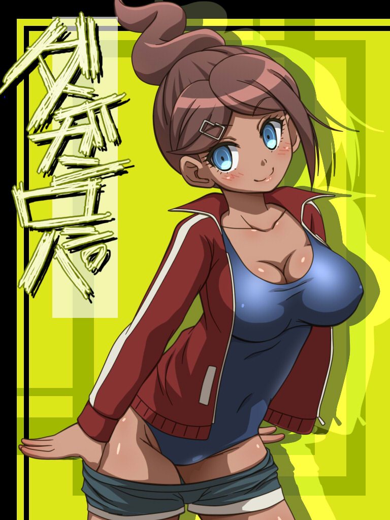 asahina aoi (danganronpa and 1 more) drawn by awa