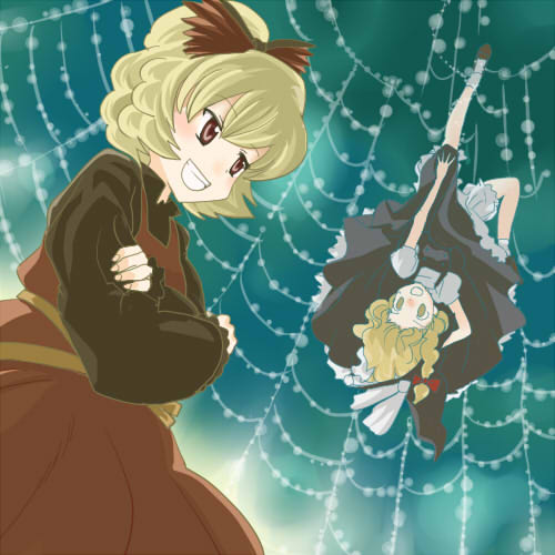 kirisame marisa and kurodani yamame (touhou) drawn by nanami_sano