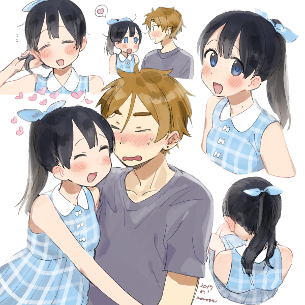 kitashirakawa tamako and ooji mochizou (tamako market) drawn by momose_(oqo)