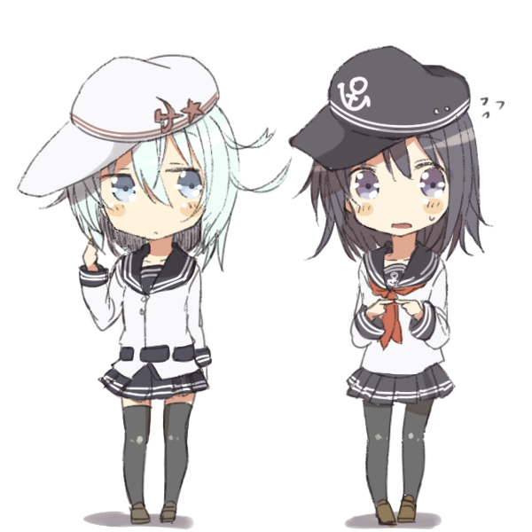 hibiki, akatsuki, and verniy (kantai collection) drawn by nonono_mino