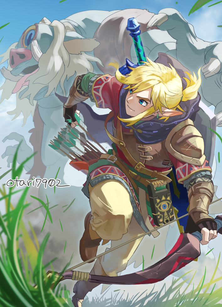 link and hinox (the legend of zelda and 1 more) drawn by indesign