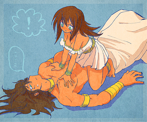 mana and mahado (yu-gi-oh! and 1 more) drawn by yuza
