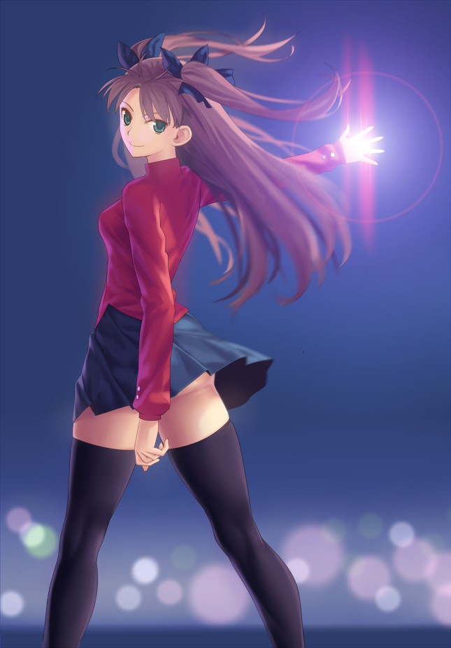 tohsaka rin (fate and 1 more) drawn by tsukikanade