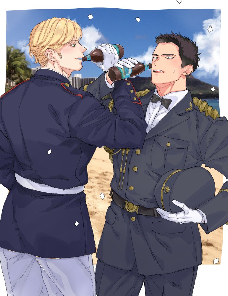 ao isami and lewis smith (yuuki bakuhatsu bang bravern) drawn by mmmmichisato