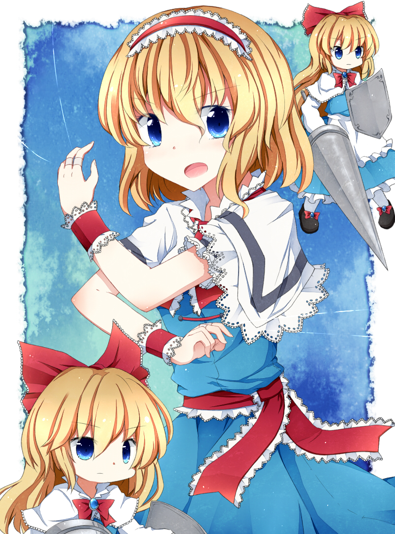alice margatroid and shanghai doll (touhou) drawn by fuuen_(akagaminanoka)