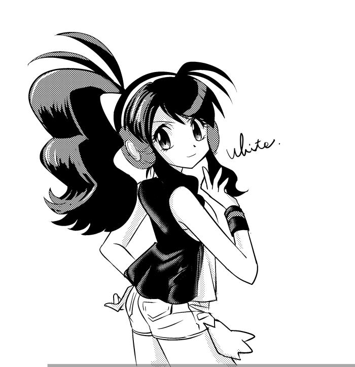 hilda (pokemon and 1 more) drawn by ayateaori