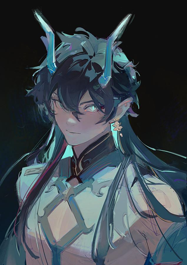 dan heng (honkai and 1 more) drawn by ameriya