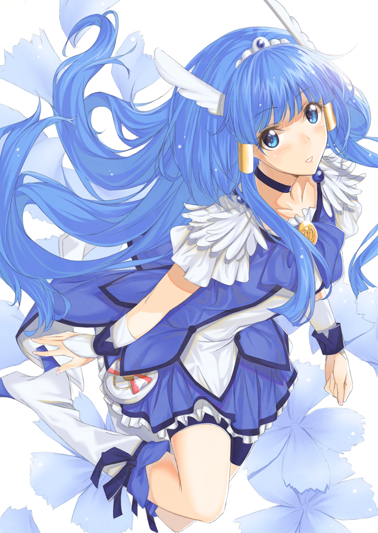 aoki reika and cure beauty (precure and 1 more) drawn by billion_(billion0103)