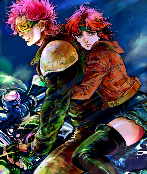 lin and bat (hokuto no ken) drawn by jobo_(isi88)