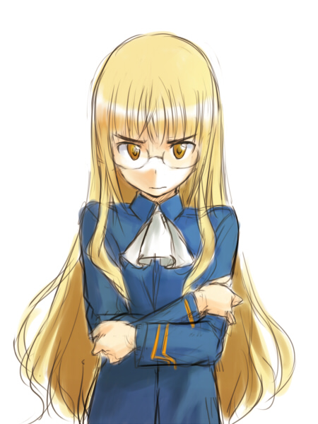 perrine h. clostermann (world witches series and 1 more) drawn by hamao