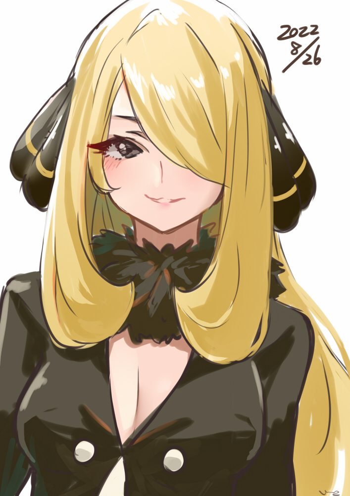 cynthia (pokemon and 1 more) drawn by e-co
