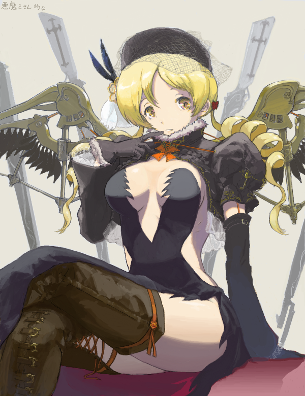 akemi homura, tomoe mami, and akuma homura (mahou shoujo madoka magica and 1 more) drawn by ymr