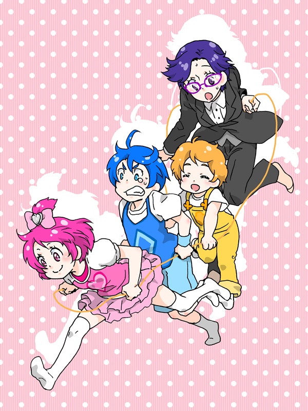 davi, rakeru, sharuru, rance, and db (precure and 1 more) drawn by chimu_(chimoon)