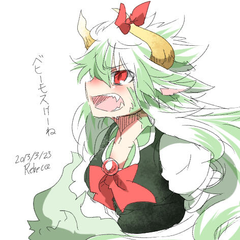 kamishirasawa keine and ex-keine (touhou) drawn by rebecca_(keinelove)