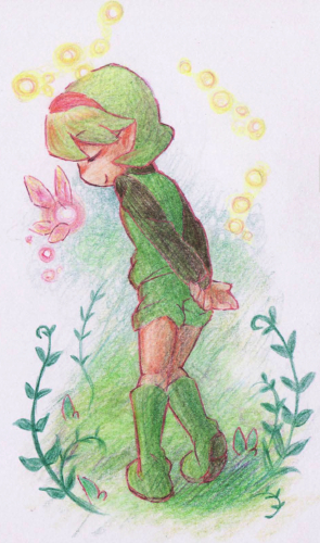 saria (the legend of zelda and 1 more) drawn by nak-a