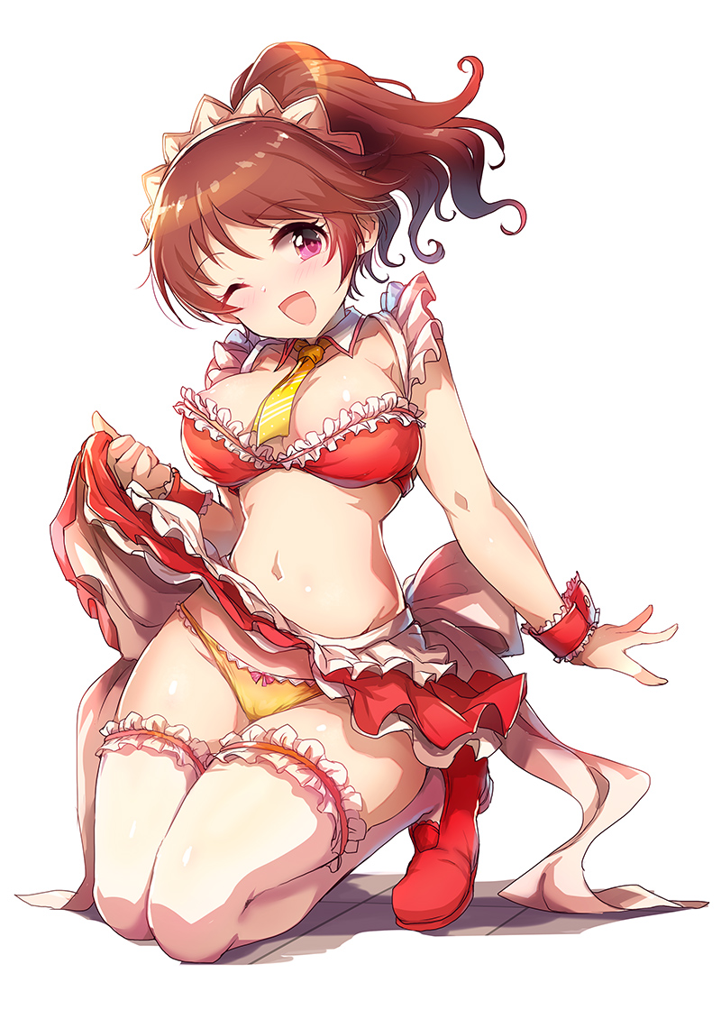 shiina noriko (idolmaster and 1 more) drawn by kara_(color)
