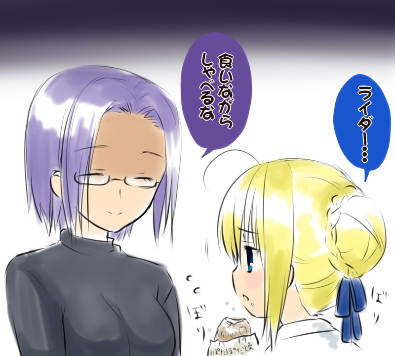 artoria pendragon, saber, and medusa (fate and 1 more) drawn by nfr