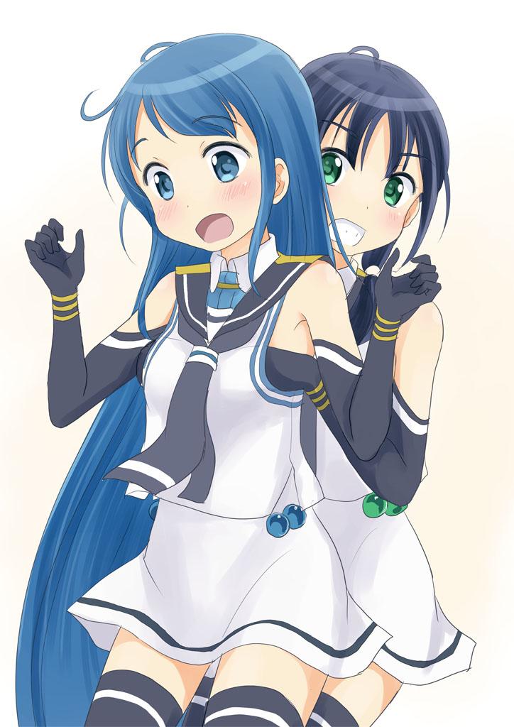 samidare and suzukaze (kantai collection) drawn by shimazaki_mujirushi
