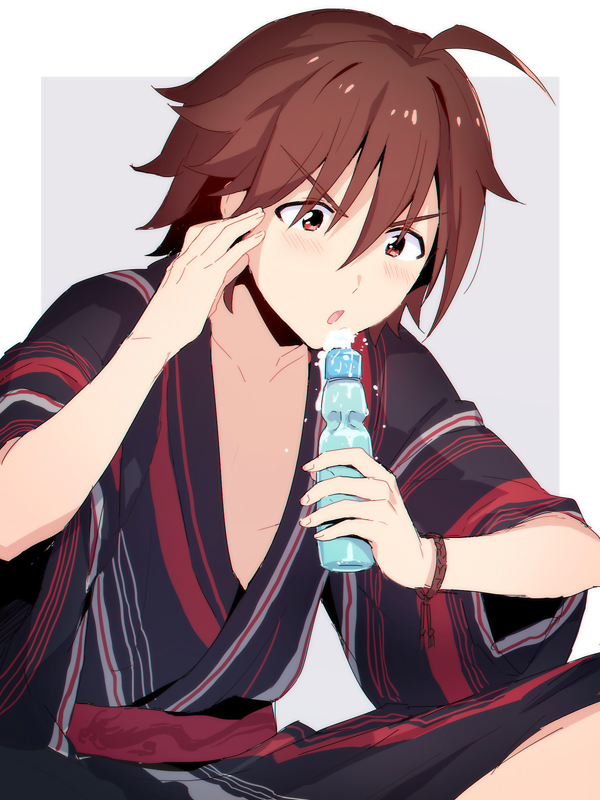 amagase touma (idolmaster and 1 more) drawn by 11kkr