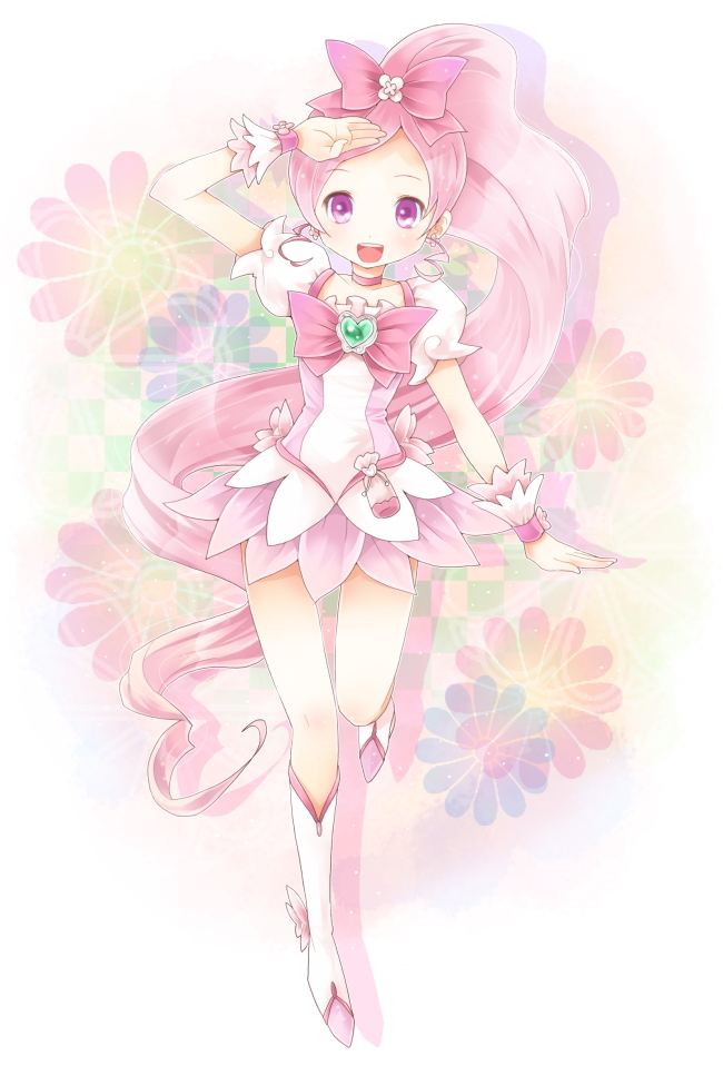 hanasaki tsubomi and cure blossom (precure and 1 more) drawn by michii_yuuki