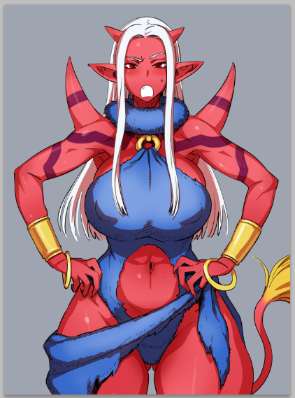 ogre and heroine (dragon quest and 1 more) drawn by bobobo