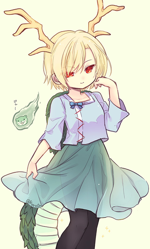 kicchou yachie and otter spirit (touhou) drawn by biyon