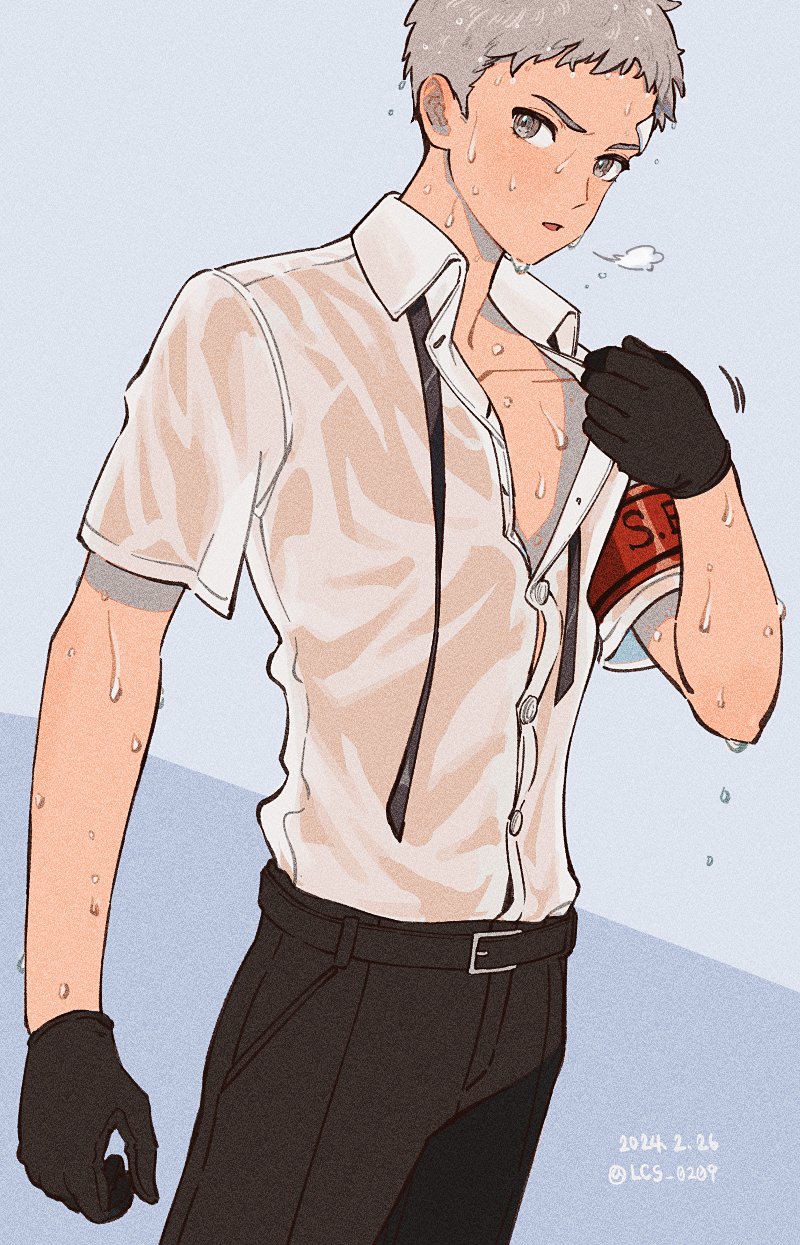 sanada akihiko (persona and 1 more) drawn by lcs_0209